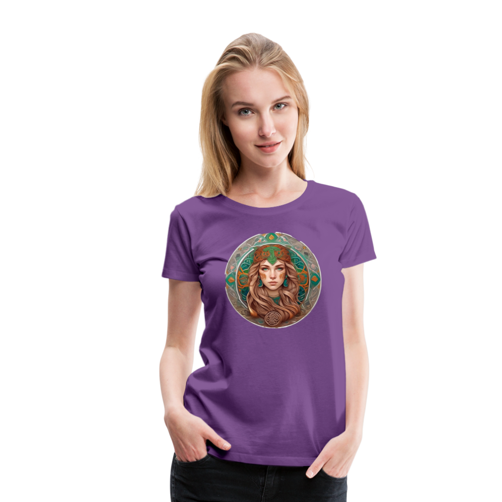 Women’s Mythical Virgo Premium T-Shirt - purple