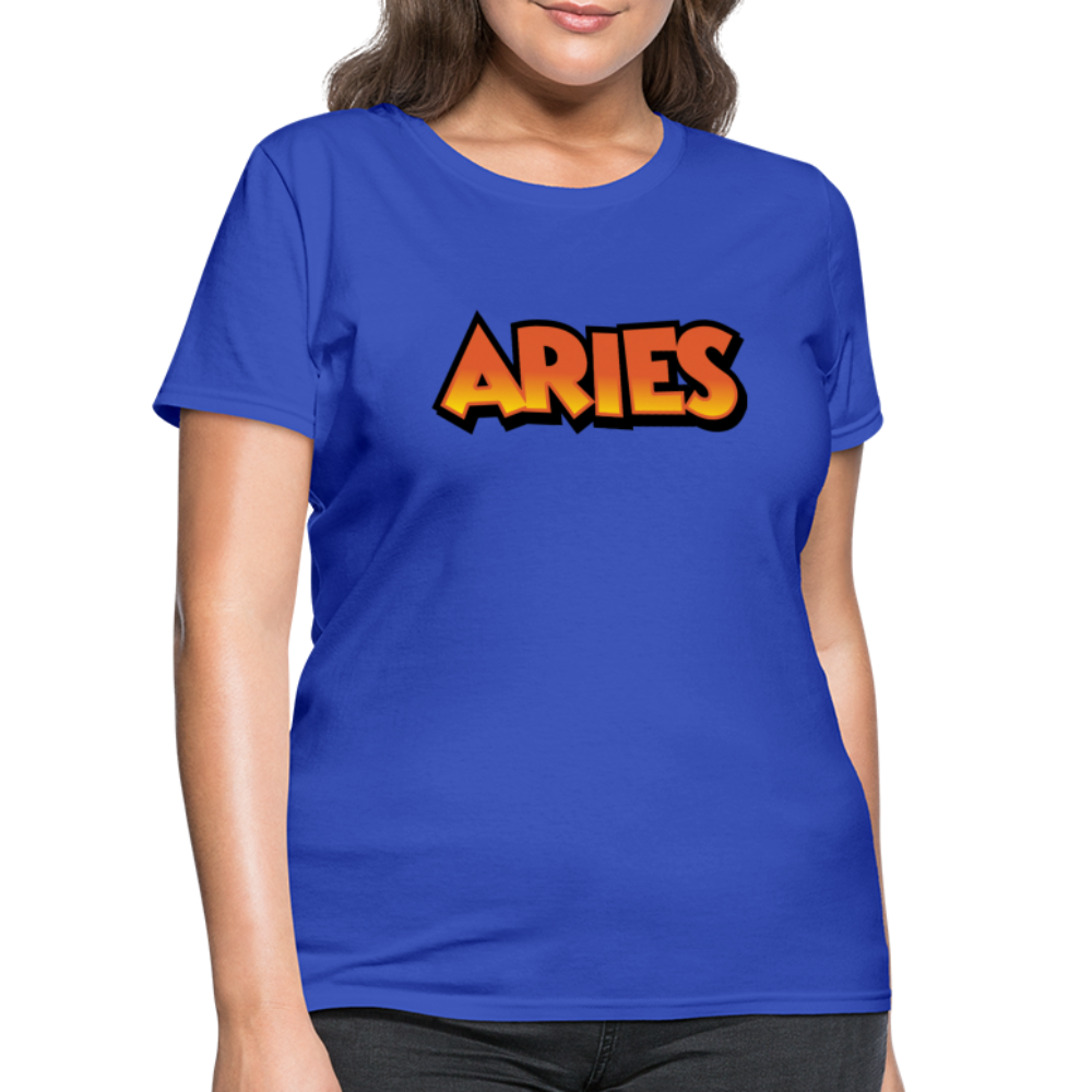 Women's Aries New Design T-Shirt - royal blue