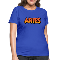 Thumbnail for Women's Aries New Design T-Shirt - royal blue