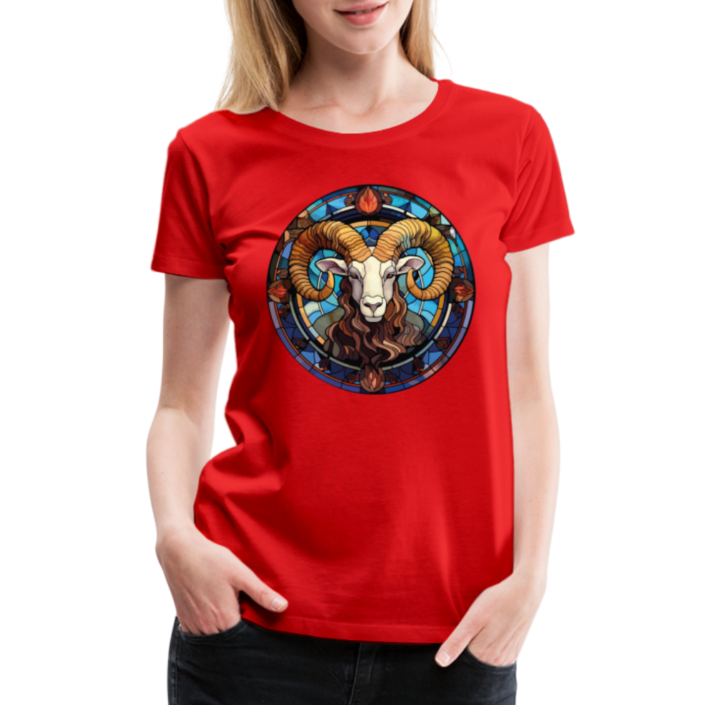 Women’s Mosaic Aries Premium T-Shirt - red