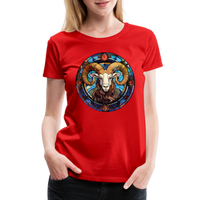 Thumbnail for Women’s Mosaic Aries Premium T-Shirt - red