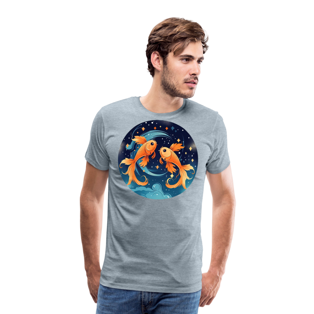 Men's Magic Pisces Premium T-Shirt - heather ice blue