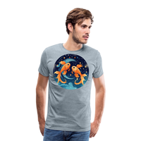 Thumbnail for Men's Magic Pisces Premium T-Shirt - heather ice blue