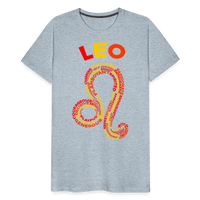 Thumbnail for Men's Power Words Leo Premium T-Shirt - heather ice blue