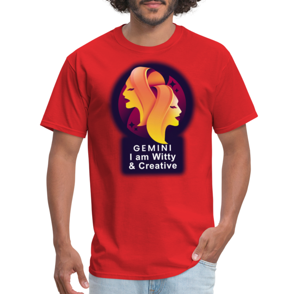 Men's Glow Gemini Classic T-Shirt - red