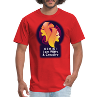 Thumbnail for Men's Glow Gemini Classic T-Shirt - red