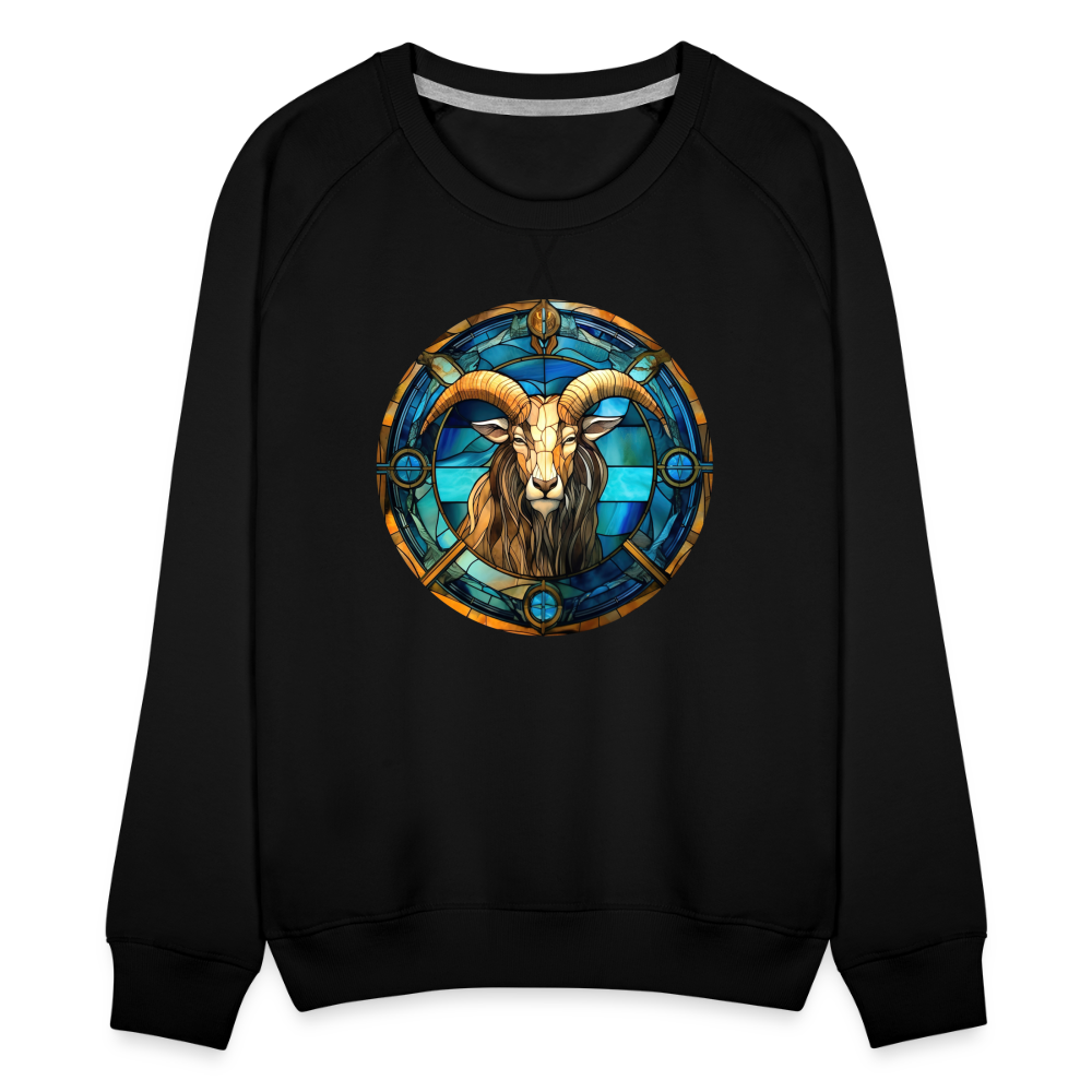 Women’s Mosaic Capricorn Premium Sweatshirt - black