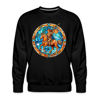 Thumbnail for Men’s Mosaic Sagittarius Premium Sweatshirt - black