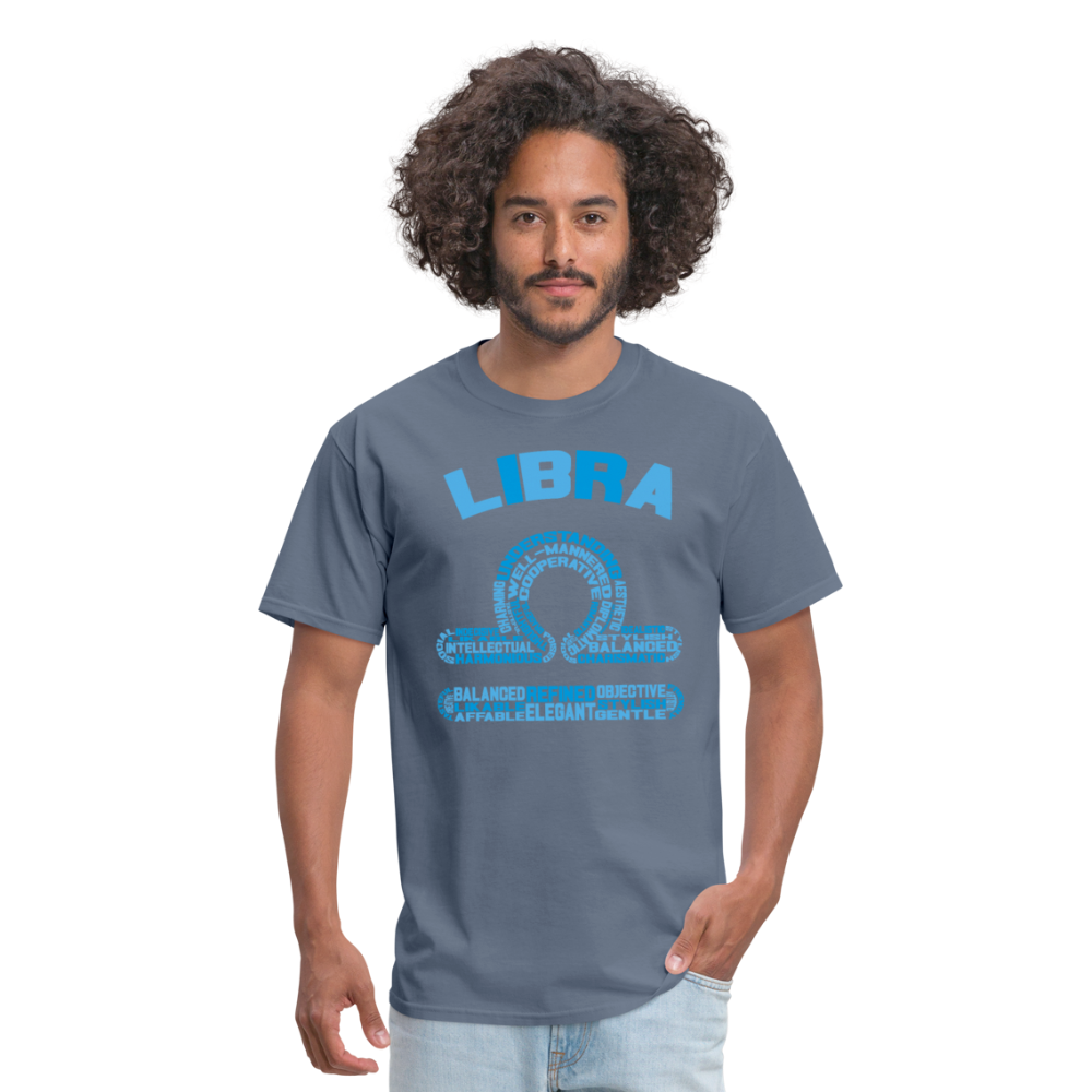 Men's Power Words Libra Classic T-Shirt - denim