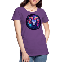 Thumbnail for Women’s Magic Aries Premium T-Shirt - purple