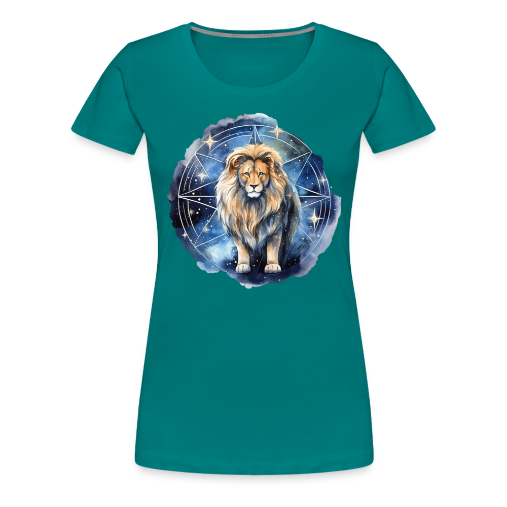 Women's Mythical Words Leo Premium T-Shirt - teal