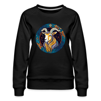 Thumbnail for Women’s Mythical Capricorn Premium Sweatshirt - black