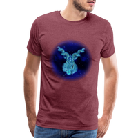 Thumbnail for Men's Stellar Capricorn Premium T-Shirt - heather burgundy