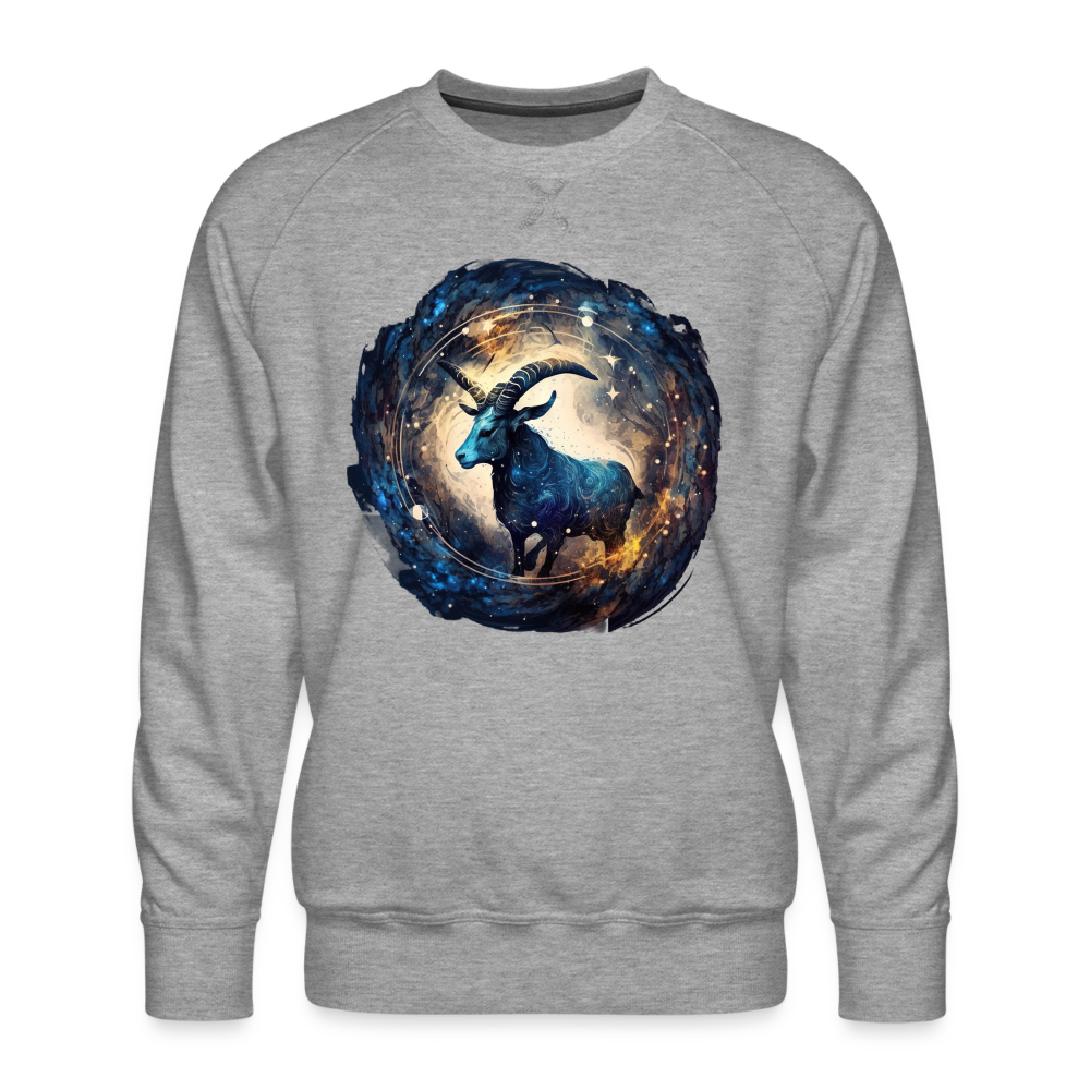 Men’s Mythical Capricorn Premium Sweatshirt - heather grey