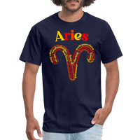 Thumbnail for Men's Power Words Aries Classic T-Shirt - navy