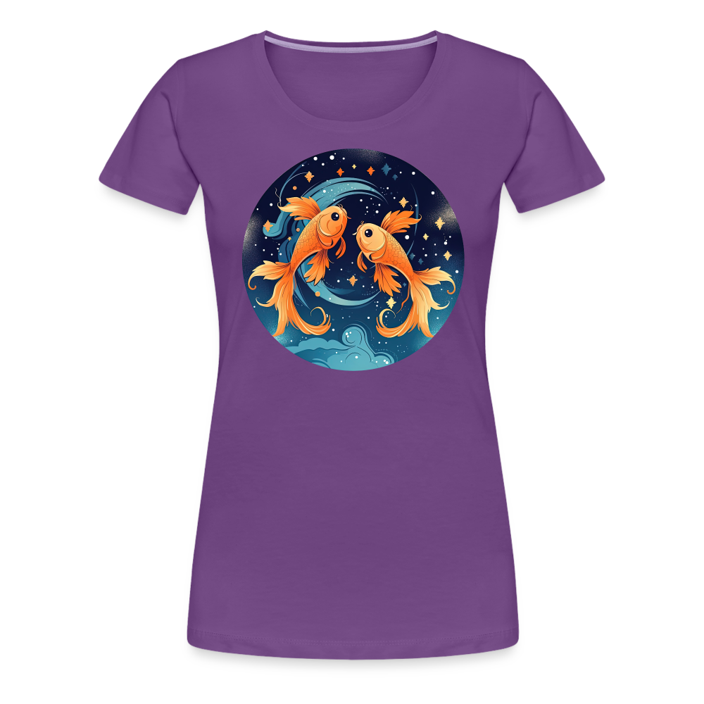 Women’s Magic Pisces Premium T-Shirt - purple