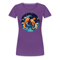 Thumbnail for Women’s Magic Pisces Premium T-Shirt - purple