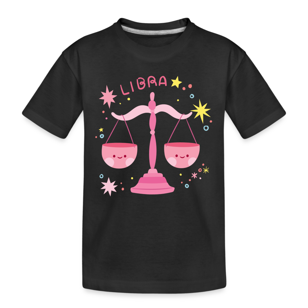 Kid’s Pinky Libra Premium Organic T-Shirt - black