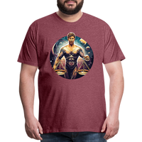 Thumbnail for Men's Mythical Libra Premium T-Shirt - heather burgundy