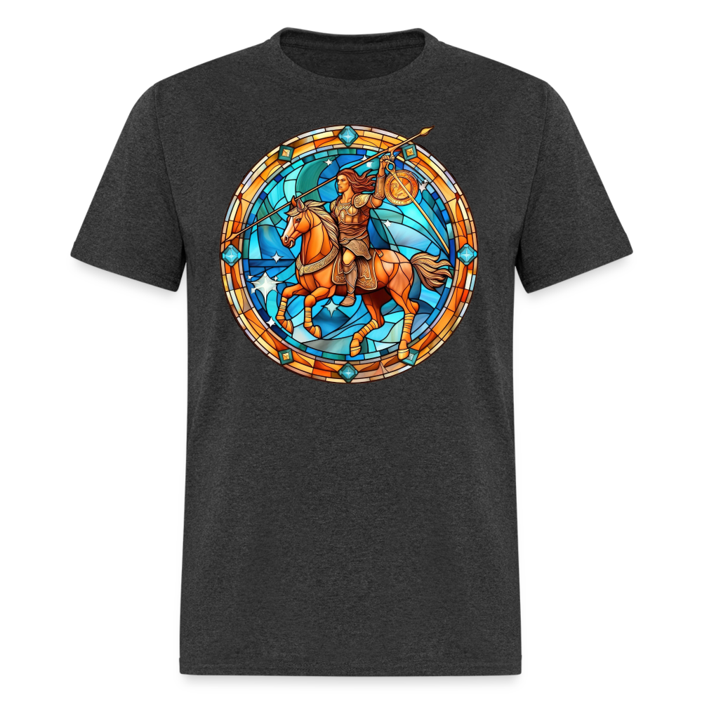 Men's Mosaic Sagittarius Classic T-Shirt - heather black