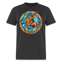 Thumbnail for Men's Mosaic Sagittarius Classic T-Shirt - heather black