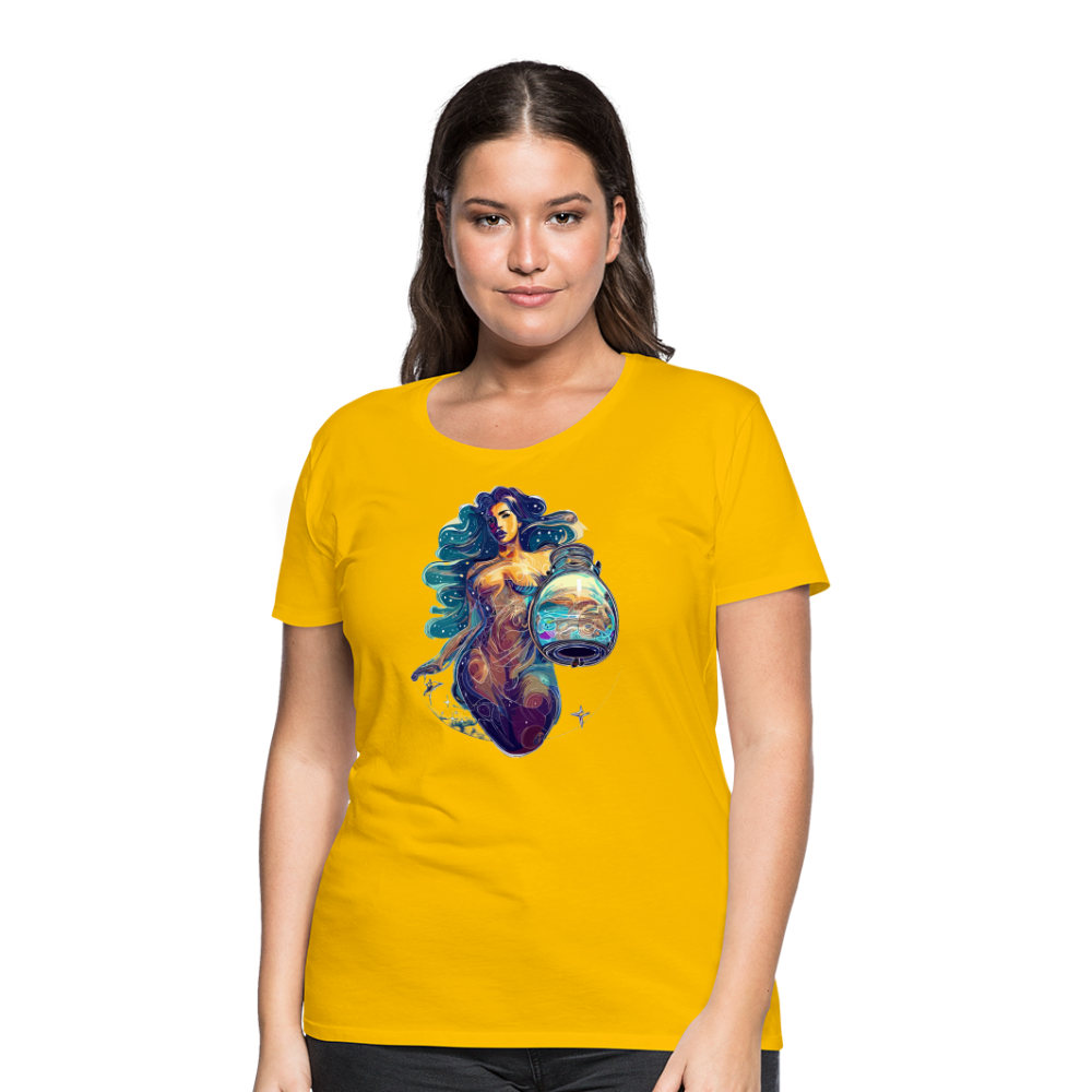 Women’s Mythical Aquarius Premium T-Shirt - sun yellow