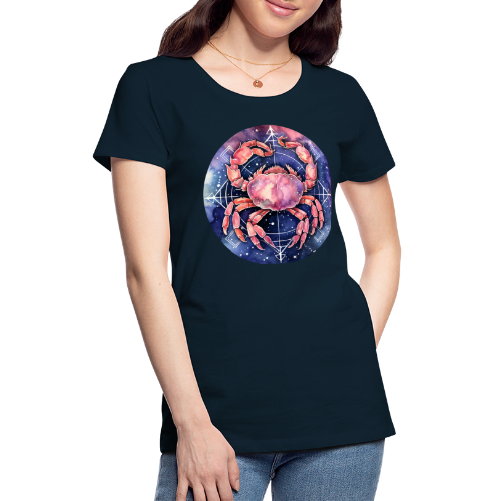 Women’s Mythical Cancer Premium T-Shirt - deep navy