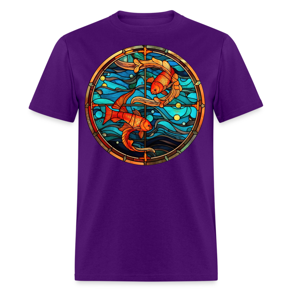 Men's Mosaic Pisces Classic T-Shirt - purple