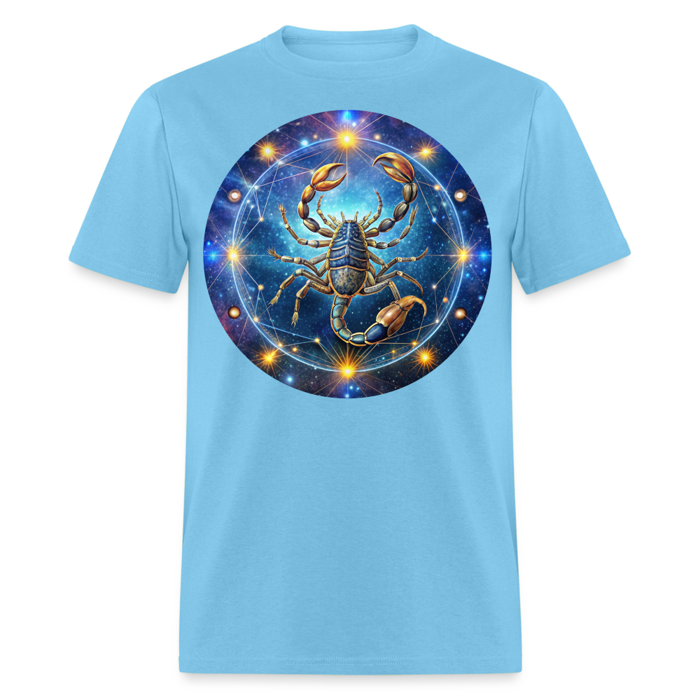 Men's Symbol Scorpio Classic T-Shirt - aquatic blue