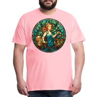 Thumbnail for Men's Mosaic Virgo Premium T-Shirt - pink