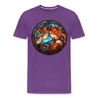 Thumbnail for Men's Mosaic Gemini Premium T-Shirt - purple