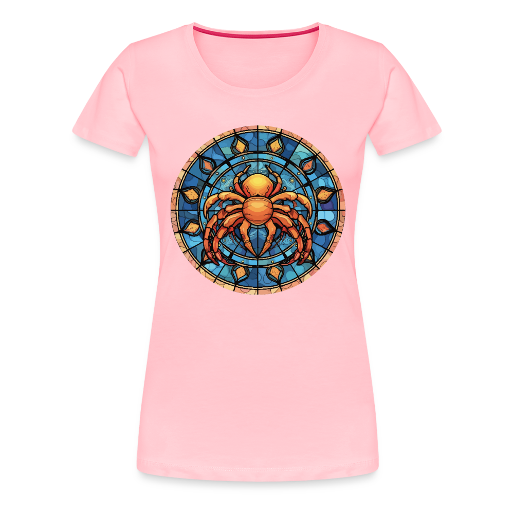 Women’s Mosaic Cancer Premium T-Shirt - pink