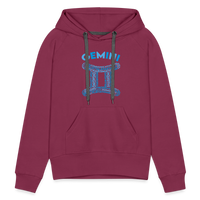 Thumbnail for Women's Power Words Gemini Premium Hoodie - burgundy