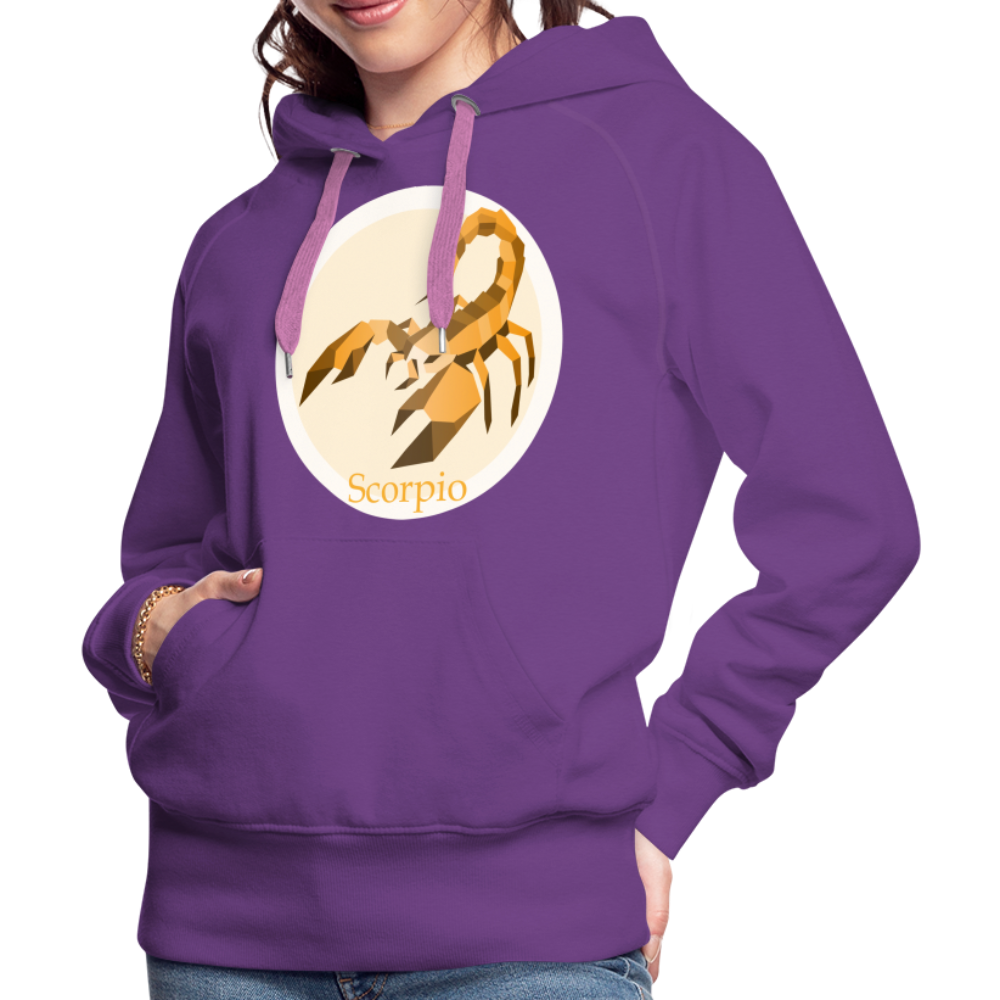 Women’s Mosaic Scorpio Premium Hoodie - purple 