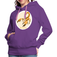 Thumbnail for Women’s Mosaic Scorpio Premium Hoodie - purple 