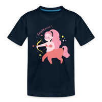 Thumbnail for Kid’s Pinky Sagittarius Premium Organic T-Shirt - deep navy