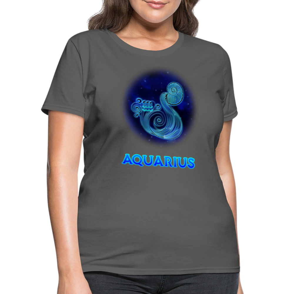 Women's Stellar Aquarius T-Shirt - charcoal