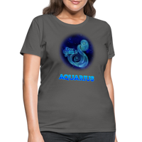 Thumbnail for Women's Stellar Aquarius T-Shirt - charcoal