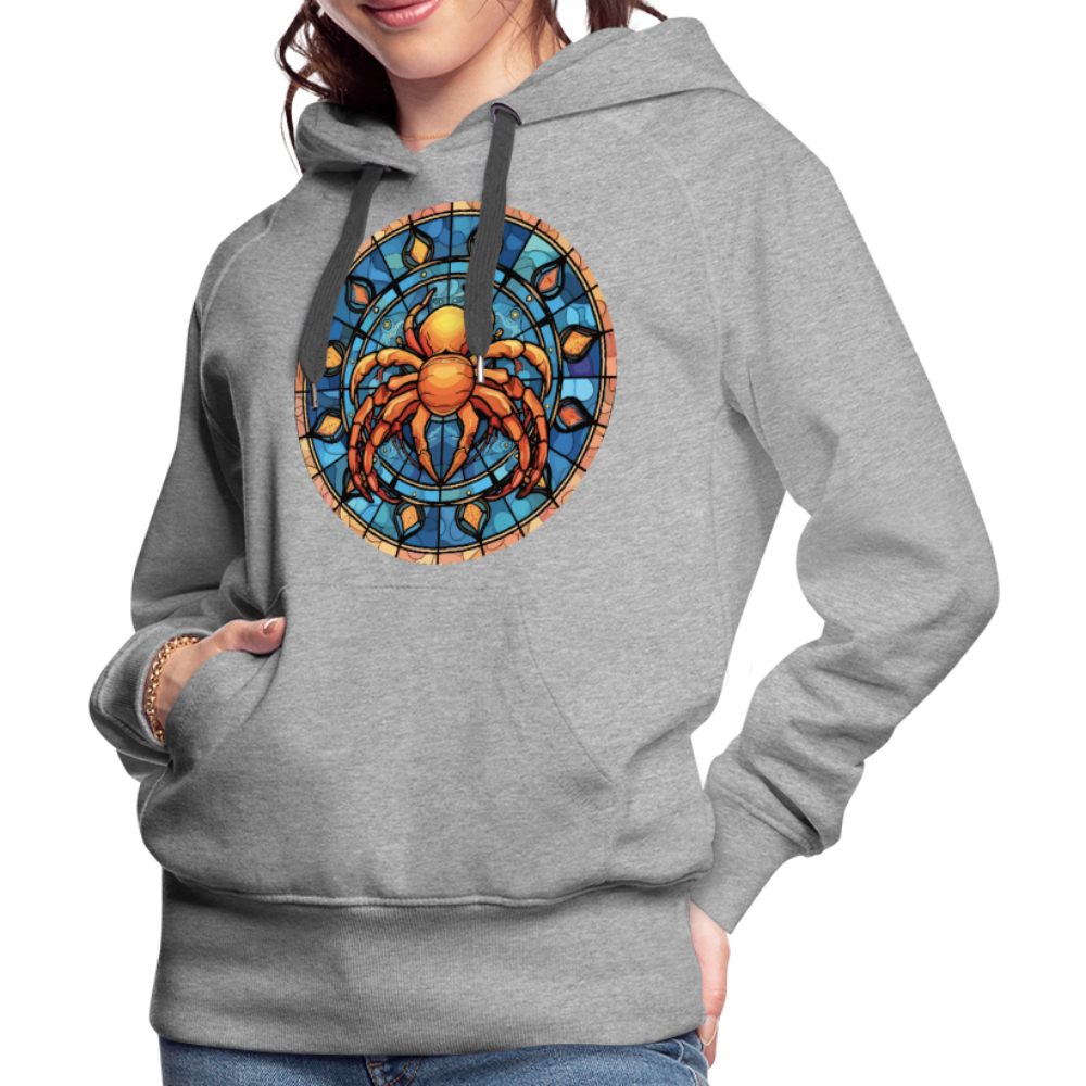 Women’s Mosaic Cancer Premium Hoodie - heather grey