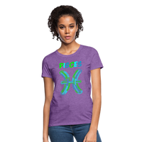 Thumbnail for Women's Power Words Pisces T-Shirt - purple heather