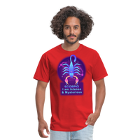 Thumbnail for Men's Neon Scorpio Classic T-Shirt - red