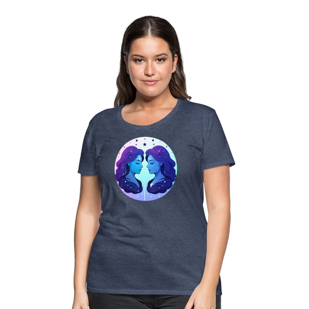 Women’s Magic Gemini Premium T-Shirt - heather blue