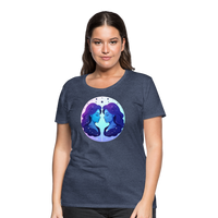 Thumbnail for Women’s Magic Gemini Premium T-Shirt - heather blue