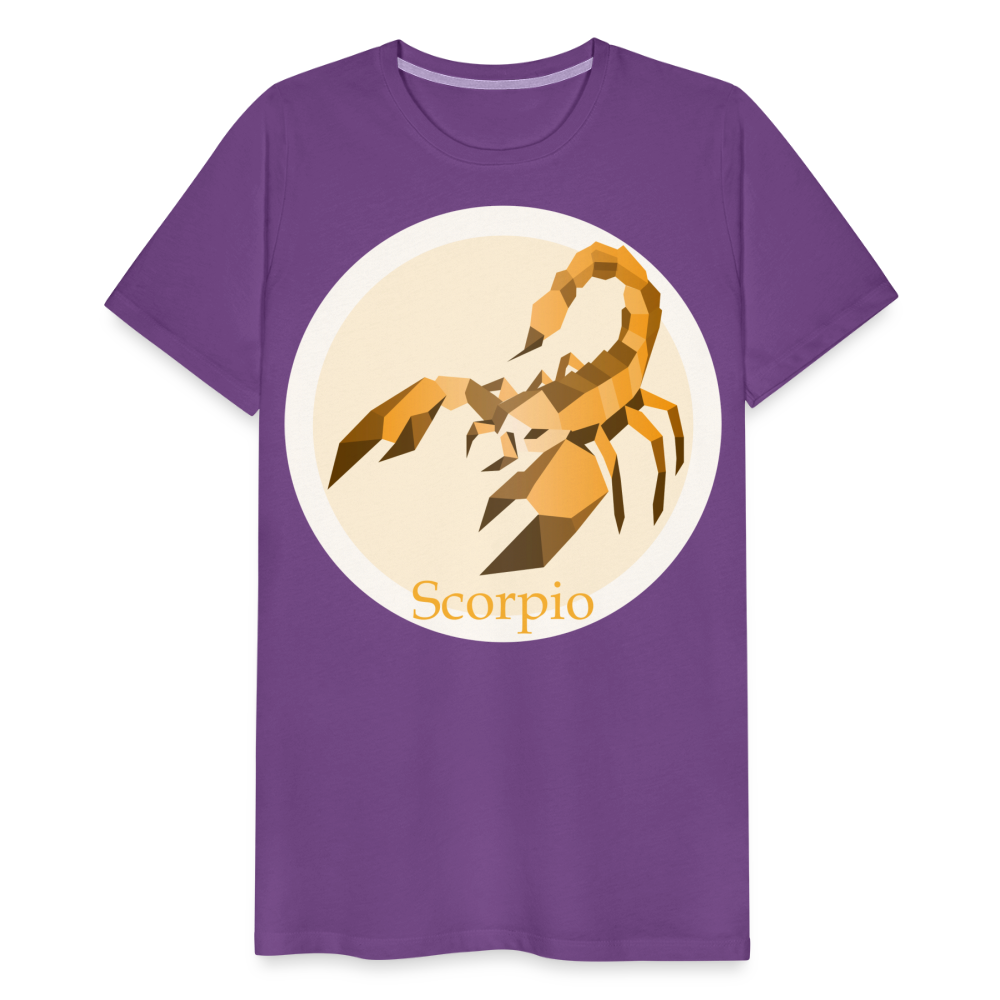 Men's Mosaic Scorpio Premium T-Shirt - purple