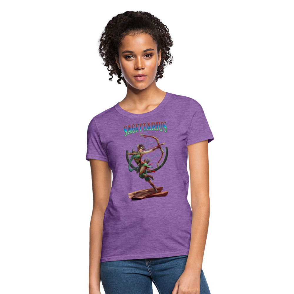 Astral Sagittarius Women's T-Shirt - purple heather