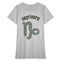 Thumbnail for Women's Power Words Capricorn T-Shirt - heather gray