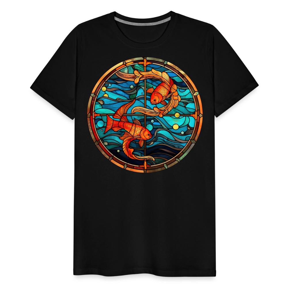 Men's Mosaic Pisces Premium T-Shirt - black