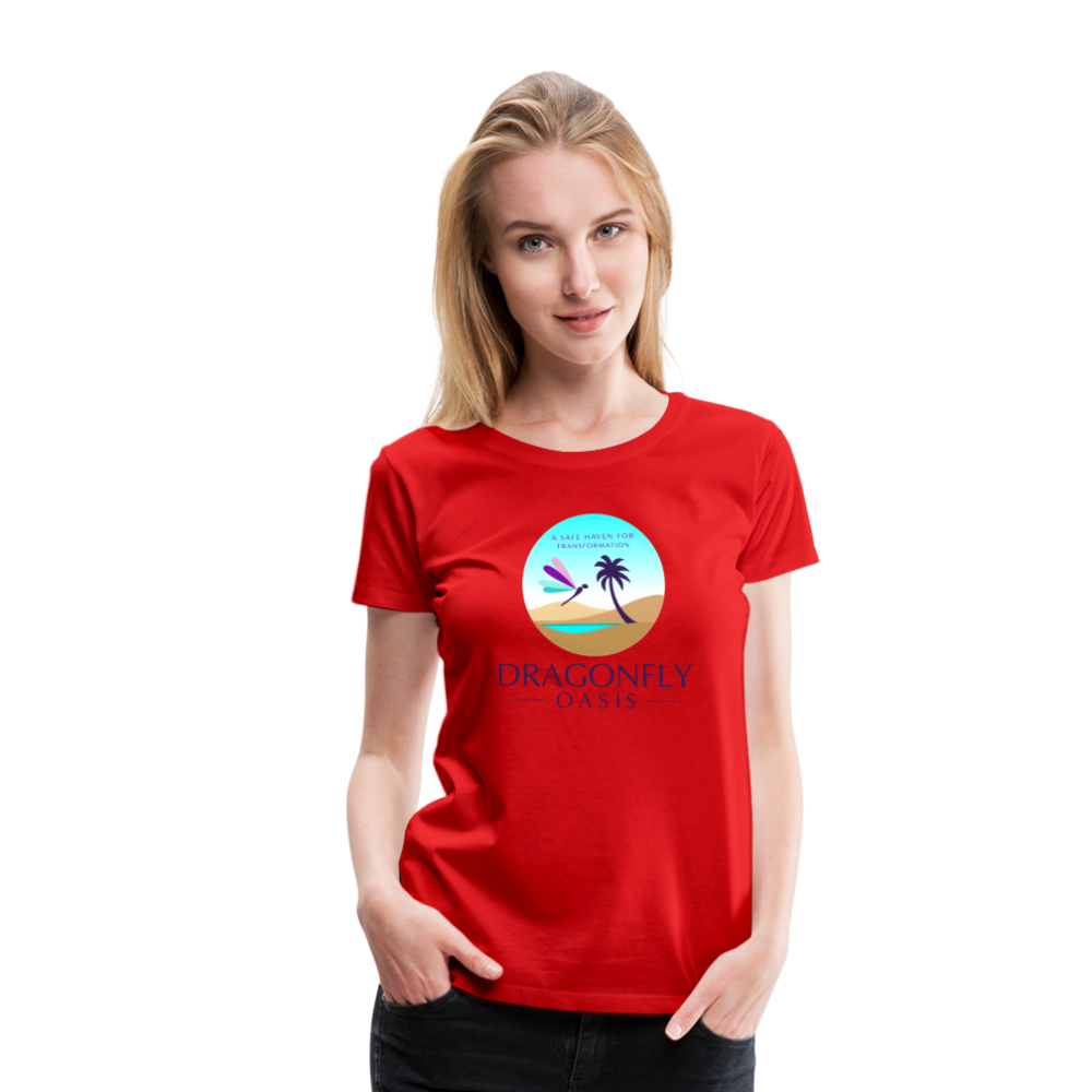 Women's Dragonfly Oasis V.1 Premium T-Shirt - red