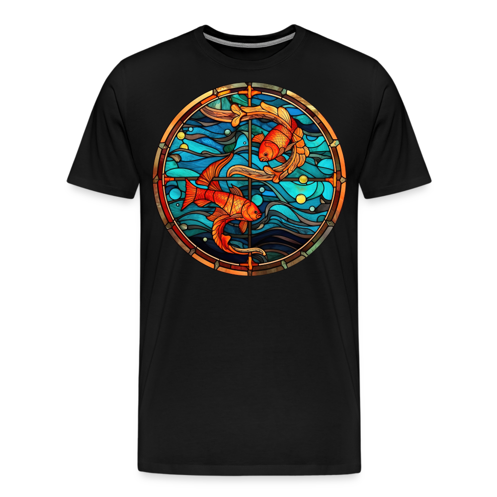 Men's Mosaic Pisces Premium T-Shirt - black