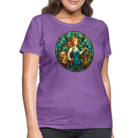 Thumbnail for Women's Mosaic Virgo T-Shirt - purple heather